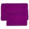 Hastings Home Hastings Home 2 Piece Memory Foam Shag Bath Mat - Purple 344041KEX - alternate 2